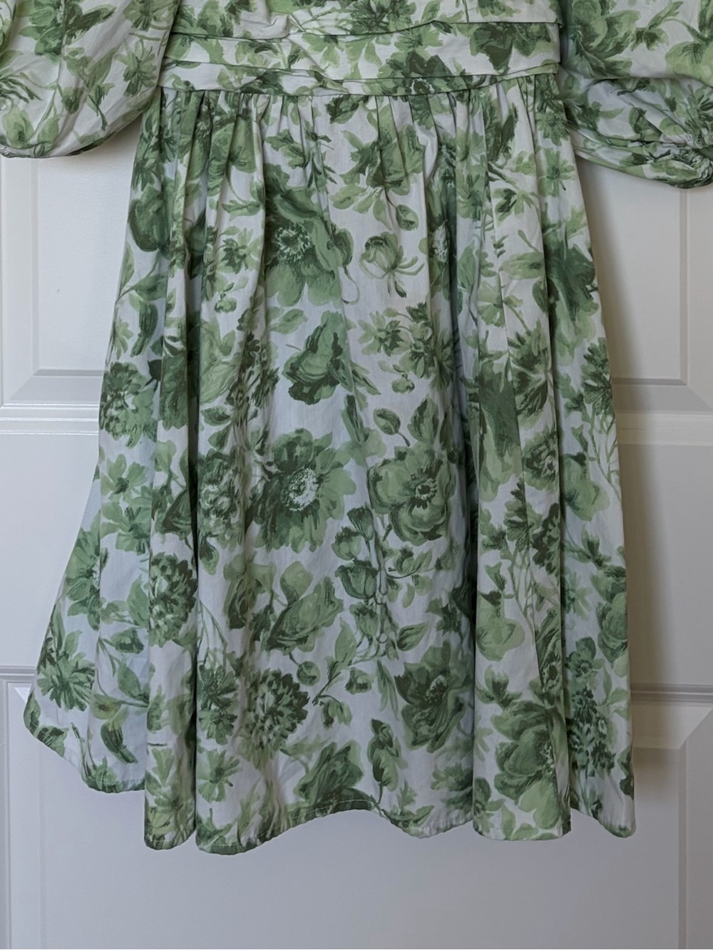 Abercrombie & Fitch Emerson Poplin Puff Sleeve Mini Dress - Picture 9 of 10
